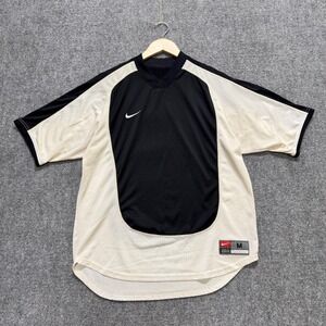 Nike Team T-Shirt Men's Medium Activewear Mesh Dri-Fit Baseball Black